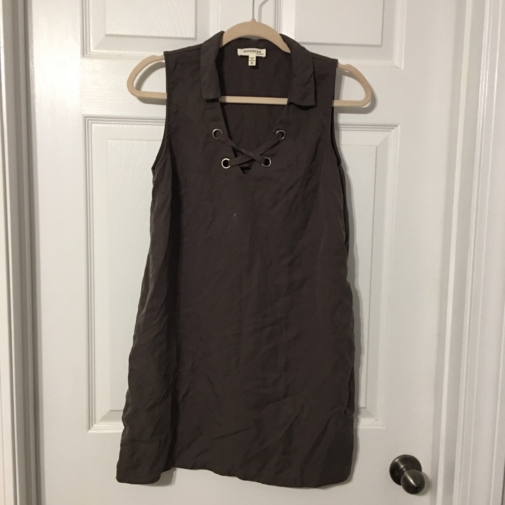 Navy green dress